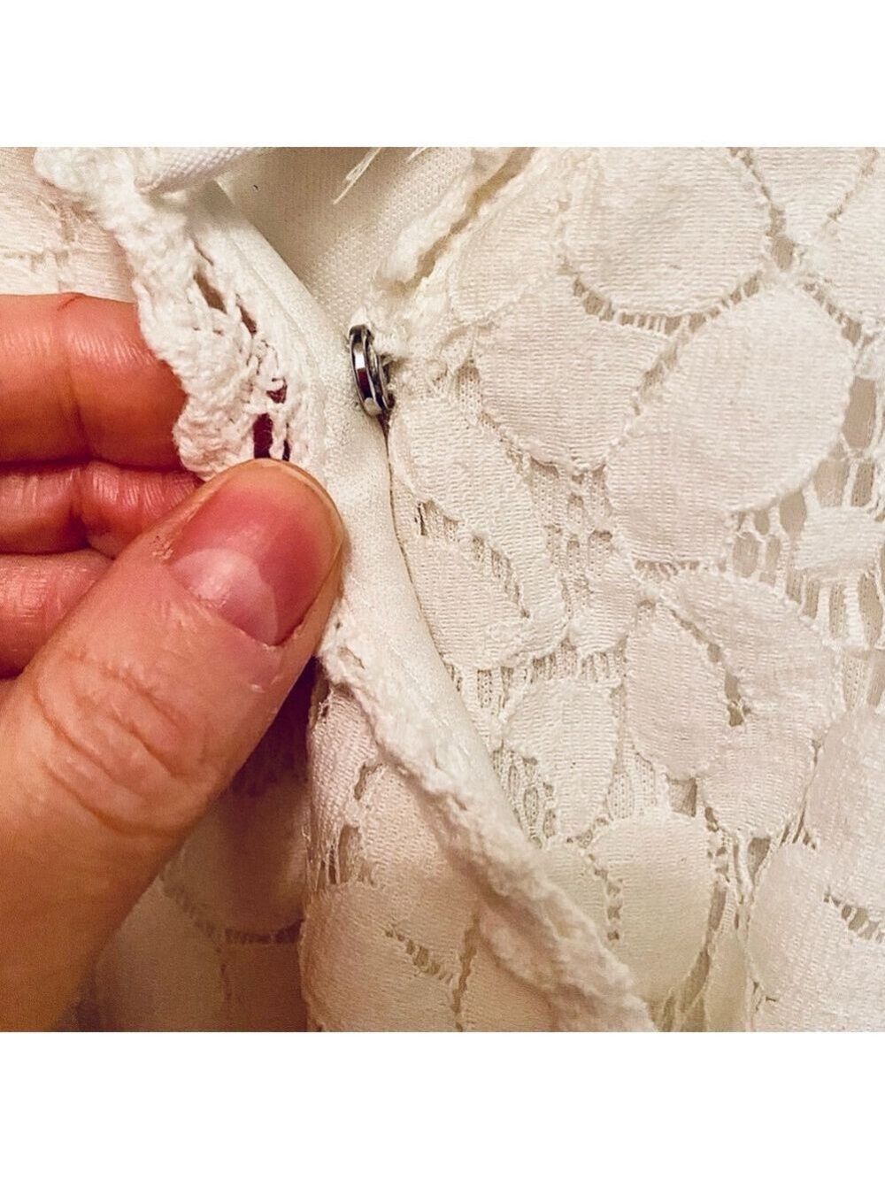Full Tilt White Lace Romper Extra Small - Picture 4 of 9